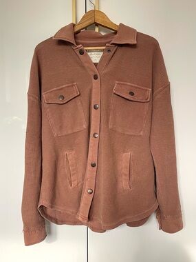 Altar’d State 100% cotton Button Up Shacket Jacket Medium